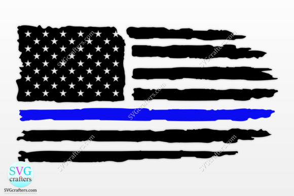 American Flag Thin Blue Line SVG: A Designer's Asset