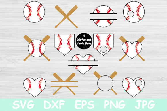 Baseball SVG Designs: Perfect Monograms for Crafts