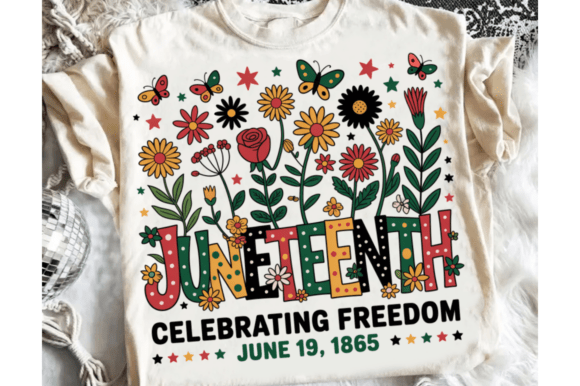 Celebrate Freedom with This Juneteenth PNG Floral Design