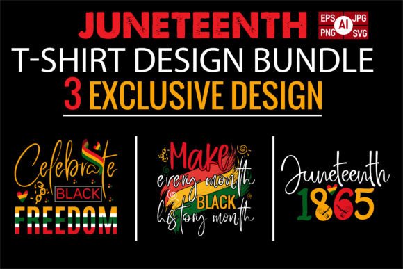 Celebrate with Purpose: Juneteenth T-Shirt Design Bundle