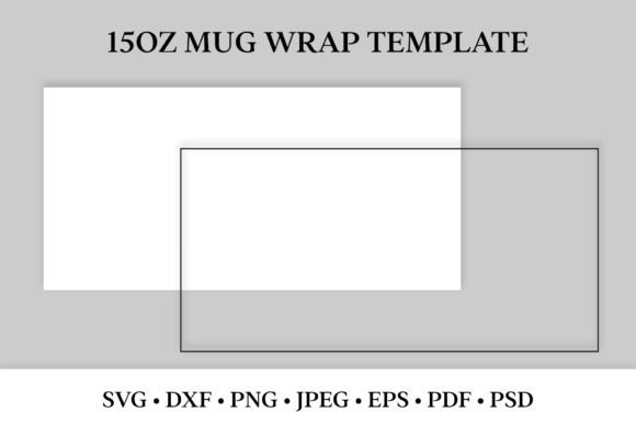 Create Your Own Coffee Mug! 15oz Mug Wrap Template