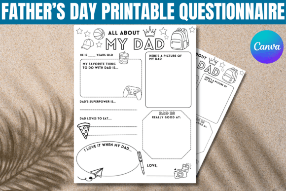 Father’s Day Questionnaire Printable: A Meaningful Keepsake