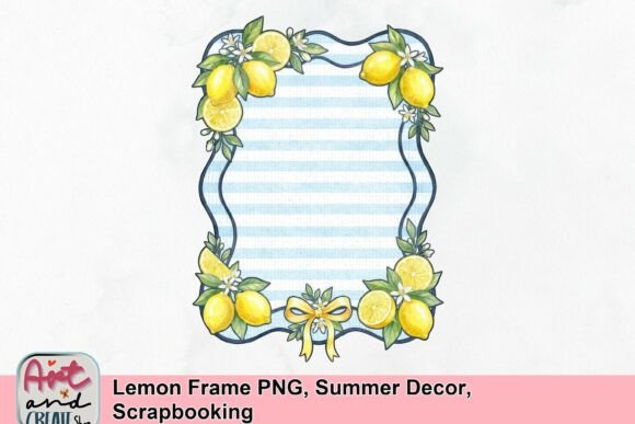 Infuse Summer Style: The Lemon Frame PNG