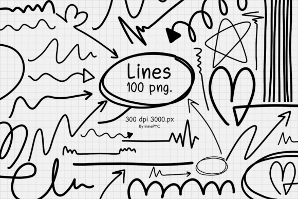 LINES Doodle Art: Creative Font for Modern Designers