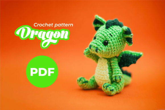 Mini Dragon PDF Crochet Pattern: A Creative Design Asset