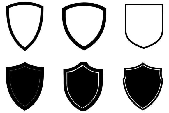 Shield Silhouette Vector: Strength and Protection in Design