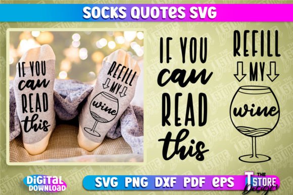 Socks SVG Design: Funny Quotes for Creative Projects