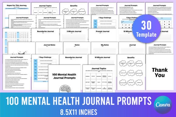 Streamline Your Publishing: 100 Mental Health Journal Prompts KDP