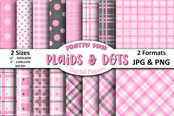 Sweeten Your Designs with Pink Valentine Nursery Plaids & Dots