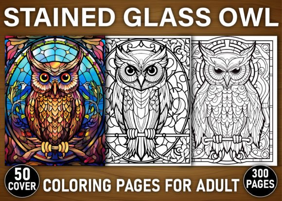 Unlocking Artistry: Stained Glass Owl Coloring Pages for KDP