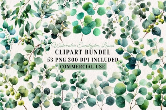 Watercolor Eucalyptus Leaves Clipart: A Designer's Guide