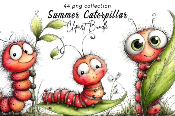 Whimsical Summer Caterpillar Clipart: A Designer's Guide to Playful Assets